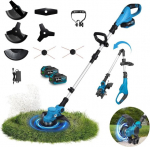 Akutoitega v&otilde;sal&otilde;ikur-murutrimmer Yofidra 2x3000 mAh 254 mm