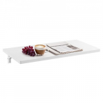 Seinale kinnitatav kokkupandav laud, 80x40x15.5 cm, valge, kokkupandav kirjutuslaud