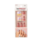 Honey Bee Press-On Pedicure KISS kunstk&uuml;&uuml;nte 1 komplekt