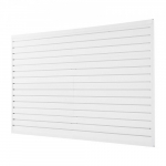 Liistseinapaneel, 122.5x245x2 cm, valge, PVC hoiustamine