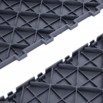 Garaaži p&otilde;randaplaadid, 30.5x30.5x1.3 cm, hall, libisemiskindel p&otilde;randakate