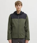 Jack & Jones meeste softshell-jope 12290751*02, oliiv/must 5715833882574