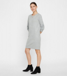 Vero moda naiste kootud kleit 10215523*08, helehall 5714487309529