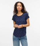 Vero Moda naiste T-s&auml;rk 10326190*01, tumesinine/valge 5715720004218