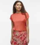 Vila naiste T-s&auml;rk 14059563*29, korall/dubarry 5715360662632