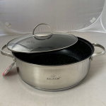 Zilner 28cm 6,5l marmorkattega pott, lai ja madal