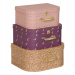 Roosad pappkarbid 3 tk. 36x28x17 cm