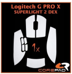 Corepad Dex White libisemiskindlad k&auml;epidemed Logitech G Pro X Superlight 2 jaoks