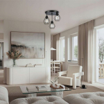 Loft-stiilis Led rippvalgusti E27, must