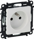 Legrand Valena Life &uuml;hekordne maandusega pistikupesa, valge