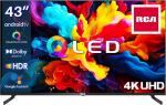 Rca 43 tolline qled teler 4k uhd smart tv hdr hlg android tv triple tuner wifi bluetooth hdmi usb (2023)
