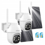 Iegeek Ip nutikas p&ouml;&ouml;rlev p&auml;ikesekaamera Sim-kaardiga 4g Lte Gsm 3mpx 4xzoom 2tk