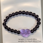 Elegantne Naturaalne Kristall Rebase V&otilde;lu K&auml;ev&otilde;ru, Purple Fox (bracelet)