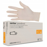 Latekskindad Mercator Santex puuderdatud Xs, 100 tk.