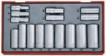 Teng Tools 3/8'' 16 tk. pikkade k&otilde;ristipeade komplekt