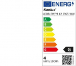 Led riba Kanlux Lcob 8w/m 5m, 3000k, Ip65, 12v alalisvoolu