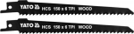 Yato Hcs 150mm 6tpi saelehed puidule (2 tk.)