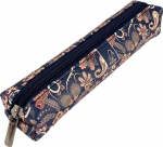 Mini paisley lillemustriga pliiatsikarp, sinine, 18x4x4 cm