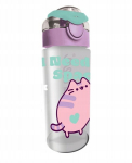 Veepudel Pusheen 500ml Tritan - Blue with Cats