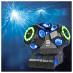 Mitmeefektiga maaliline 5w1: Led Rgbw, r&otilde;ngas, laser, kiir