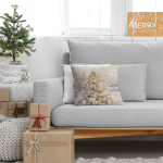 Dekoratiivne padjakate "kuldne j&otilde;ulupuu" 40x40 cm