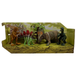 Dinosauruste komplekt lastele: liikuv dinosaurus ja kujukesed