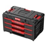 Qbrick System ONE Drawer 3 Toolbox 2.0 t&ouml;&ouml;riistakast 587 x 380 x 340 mm 27 l kolme sahtliga