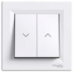 Schneider Electric Asfora topeltl&uuml;liti ruloodele, valge, 10ax 250v