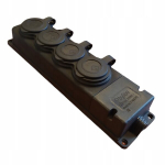 Kummist elektripikendusjuhe 4 pistikupesaga, Ip44