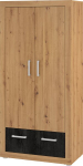 Riidekapp Meblocross Viki VIK-05 riiulitega, hingedega ustega, MDF