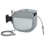 Voolikurull 58x25x40 cm hall, automaatselt tagasit&otilde;mmatav, plastik