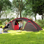 Tunneltelk 4-6 inimesele, 3 ruumi, uks, veekindlus 3000 mm, hall