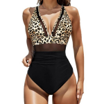 Ujumistrikoo naistele tummy control Saitdress, must, M