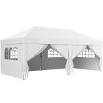 Paviljon, 590x295x285 cm, Valge, Metall