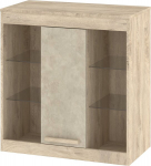 Seinale paigaldatav riiul - kapp Meblocross Maximus MXS-40, pruuni/liivakarva v&auml;rvi