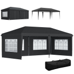 Paviljon, 295x585 cm, Must, Veekindel Pol&uuml;ester
