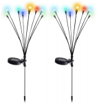 P&auml;ikesek&uuml;ttega aialamp Volteno Firefly, v&auml;rvus mitmev&auml;rviline, 71 cm, roostevabast terasest