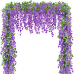 Kunstlik visteria p&auml;rg kaunistuseks, lilla, 6 tk