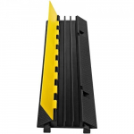 Kaablikaitse ramp, 3 kanalit, 103x30x5,5 cm, must kollane, kumm