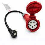 Adapter Reach CEE 16A 400V to 220V Schuko