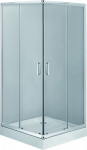 Kahjustatud pakendiga toode. Ruudukujuline du&scaron;ikabiin Deante Funkia 80x80, 90x90cm, l&auml;bipaistev, 80x80cm
