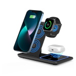 Juhtmevaba laadimisjaam Apple seadmetele, must