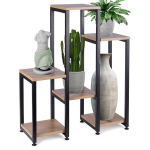 Lillepeenar metallist 6-korruseline 80 cm must Orion