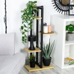 Lillepeenar metall 4-korruseline 93 cm must Orion