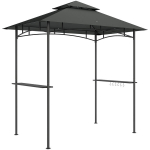Grillvarikatus LED-valgustusega, 240x150x258 cm, veekindel, tulekindel, hall