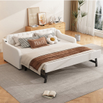 Diivanvoodi 90x200 cm, lahtik&auml;iva voodiga, USB, beež