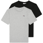 Fila Brod meeste T-s&auml;rk, 2-pakk, must, hall FAM0083 83227