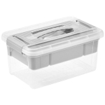 Curver Henri karp kaanega, 9 l, 23x35x17 cm, l&auml;bipaistev