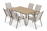 7-osaline &otilde;uem&ouml;&ouml;blikomplekt NOVA DINING, beež/pruun