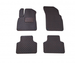 Matid QuiltyMats Audi Q8 2018-praegu (4 tk.), Must-Punane /16-14
